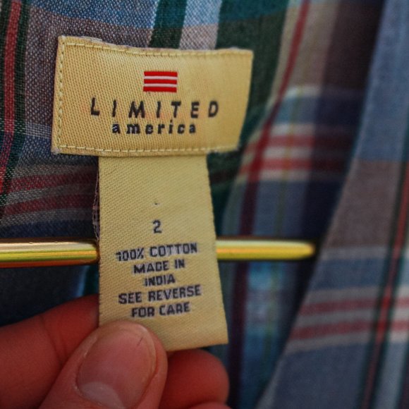 Vintage Plaid Mini Shift Dress - Picture 2 of 10